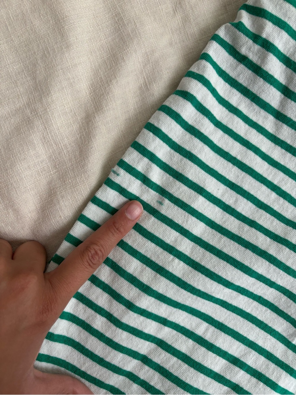 Free People Sailor Tube set in size Medium in Green and White - Picture 6 of 7